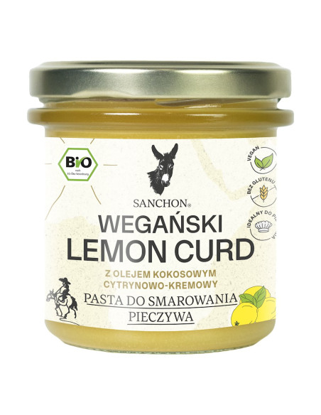 KREM CYTRYNOWY LEMON CURD BEZGLUTENOWY BIO 160 g - SANCHON