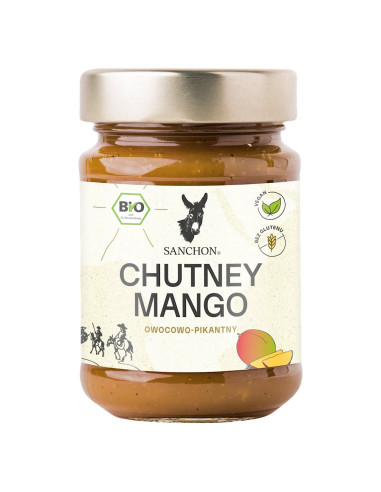 SOS MANGO CHUTNEY BEZGLUTENOWY BIO 200 g - SANCHON
