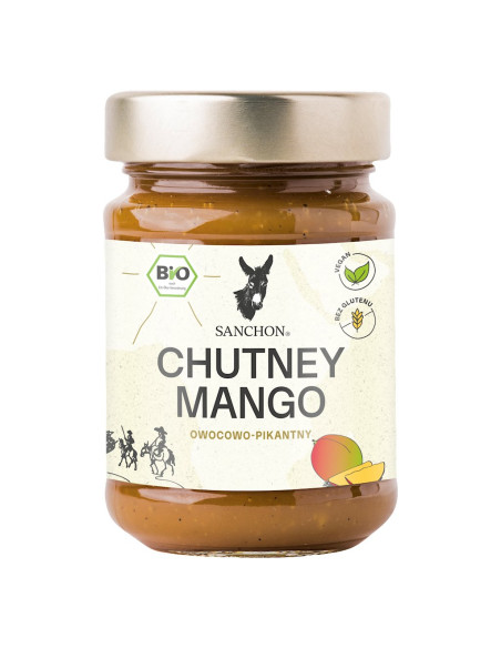 SOS MANGO CHUTNEY BEZGLUTENOWY BIO 200 g - SANCHON