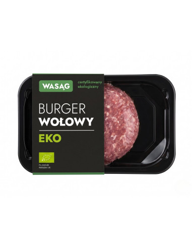 BURGER WOŁOWY SUROWY BIO 160 g - WASĄG (NA ZAMÓWIENIE)
