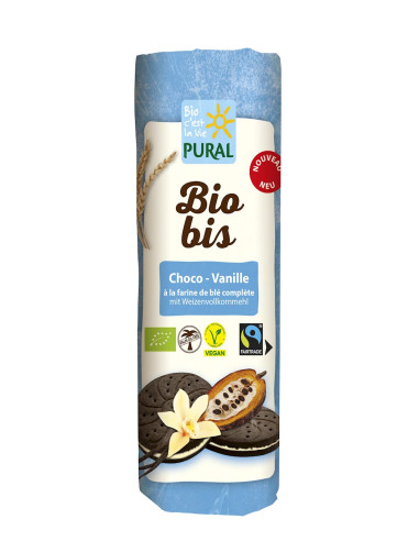 CIASTKA MARKIZY KAKAOWE Z KREMEM WANILIOWYM FAIR TRADE BIO 320 g - PURAL (BIO BIS)