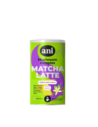 NAPÓJ MUSHROOM COMPLEX MATCHA LATTE O SMAKU WANILIOWYM 200 g - ANI