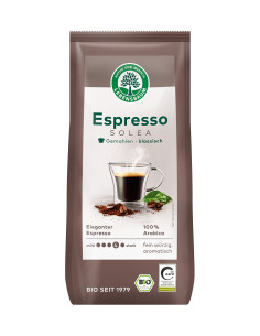 KAWA MIELONA ARABICA 100 % ESPRESSO SOLEA BIO 250 g - LEBENSBAUM