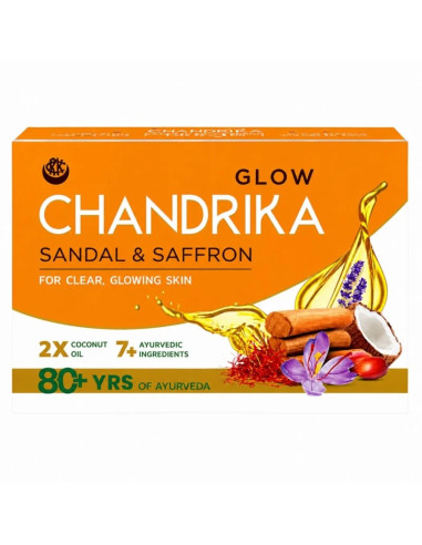 Glow Chandrika mydło sandałowe - 75g - Bombay Bazaar