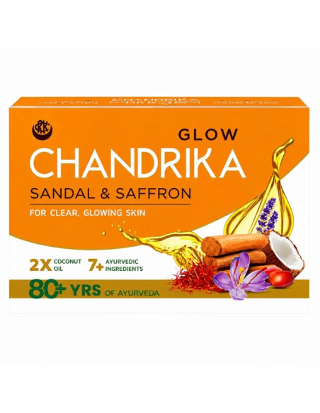 Glow Chandrika mydło sandałowe - 75g - Bombay Bazaar