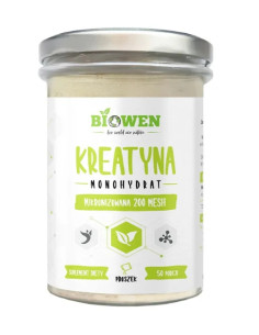 Kreatyna monohydrat proszek bezglutenowy - 250g - Biowen