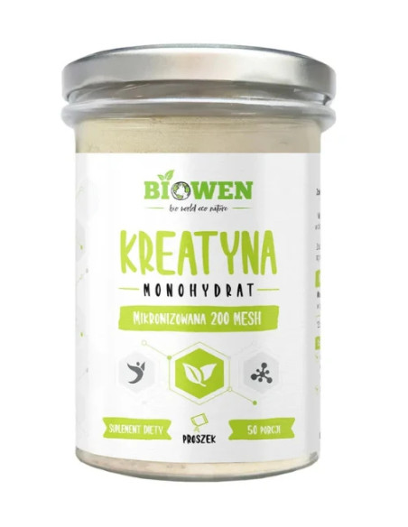 Kreatyna monohydrat proszek bezglutenowy - 250g - Biowen