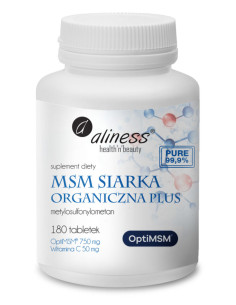 Siarka organiczna Opti MSM - 180tab - Aliness