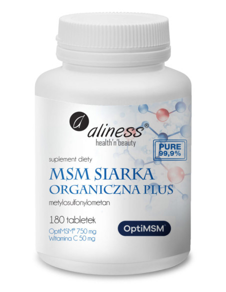 Siarka organiczna Opti MSM - 180tab - Aliness