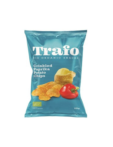 Chipsy ziemniaczane karbowane paprykowe BIO - 125g - Trafo