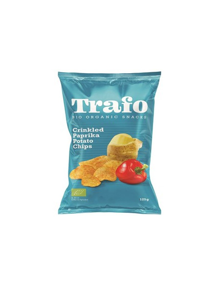 Chipsy ziemniaczane karbowane paprykowe BIO - 125g - Trafo