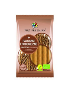 Paluszki orkiszowe pełnoziarniste bio - 45g - Pięć Przemian