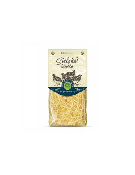 Makaron z jajami przepiórczymi semolinowy krajanka Bio - 250g - Bartolini (Sielska kluska)