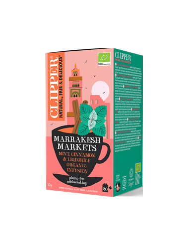 Herbatka z miętą, cynamonem i lukrecją (marrakesh markets) bio - (20 x 1,75 g) 35 g - Clipper