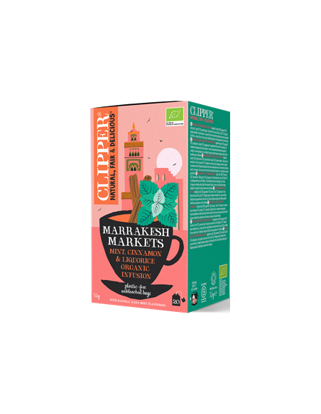 Herbatka z miętą, cynamonem i lukrecją (marrakesh markets) bio - (20 x 1,75 g) 35 g - Clipper