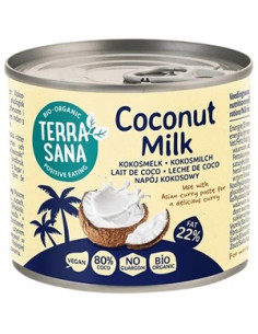 Mleko kokosowe 22% tłuszczu - 200ml - Terrasana