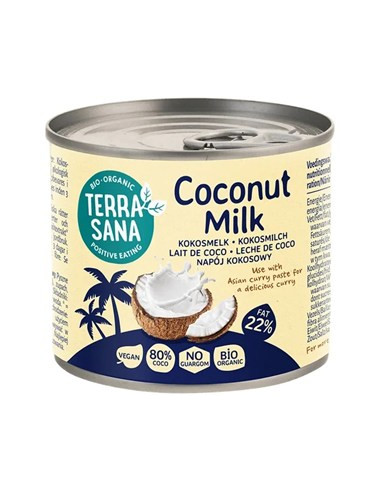 Mleko kokosowe 22% tłuszczu - 200ml - Terrasana