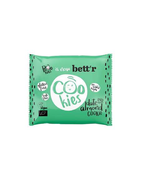 Ciastko z daktylami i migdałami bez dodatku cukrów bezglutenowe bio 40 g - BETT`R
