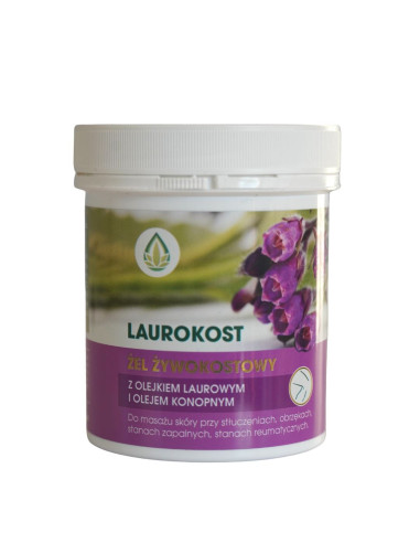 Laurokost żel żywokostowy z olejkiem laurowym i olejem konopnym - 250ml - HB Cosmetics