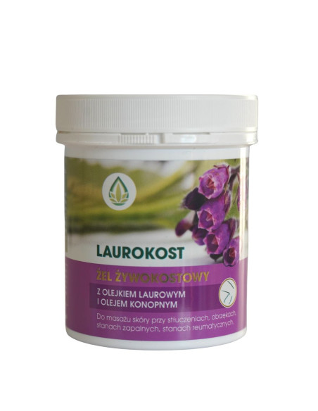 Laurokost żel żywokostowy z olejkiem laurowym i olejem konopnym - 250ml - HB Cosmetics