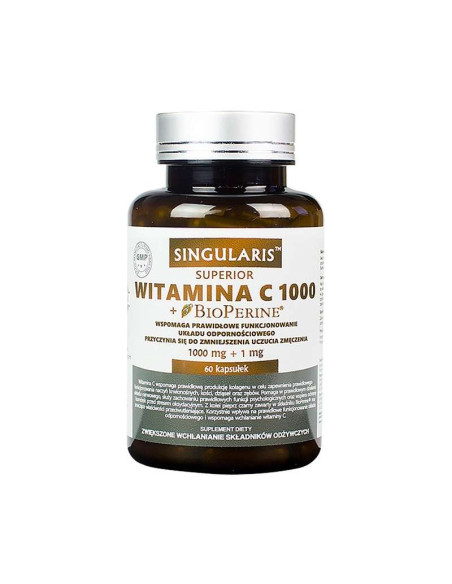 Witamina C 1000 + Bioperine Superior - 60kaps - Singularis