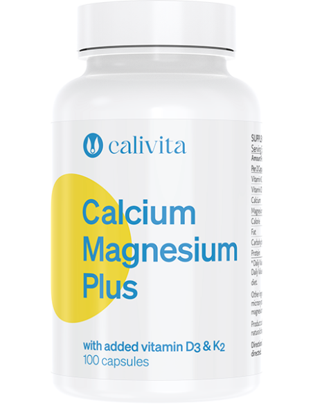 Calcium Magnesium Plus - 100kaps - Calivita