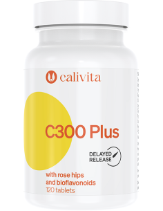 Witamina C 300 Plus dzika róża i bioflawonoidy - 120tabl - Calivita