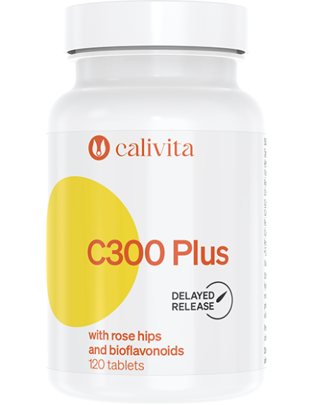Witamina C 300 Plus dzika róża i bioflawonoidy - 120tabl - Calivita