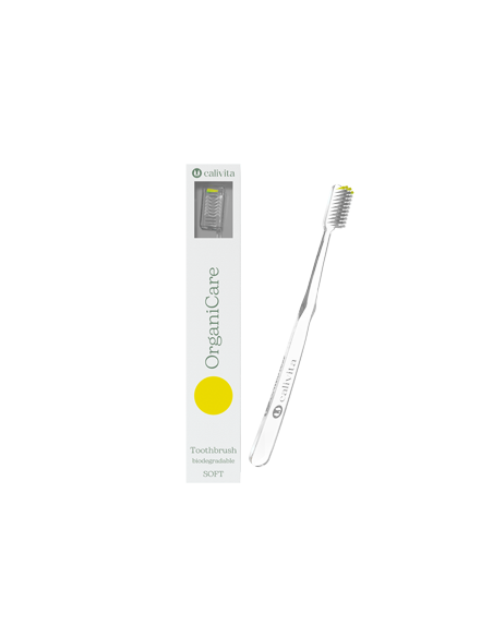 Szczoteczka do zębów Organicare żółta  - 1szt - Calivita