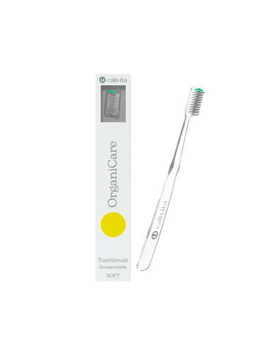Szczoteczka do zębów zielona organicare - 1szt - Calivita