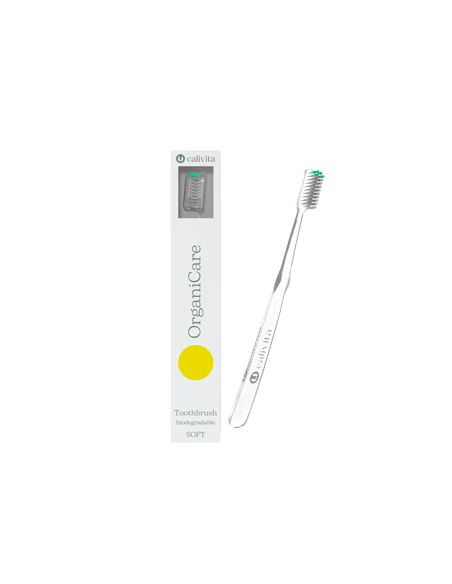 Szczoteczka do zębów zielona organicare - 1szt - Calivita