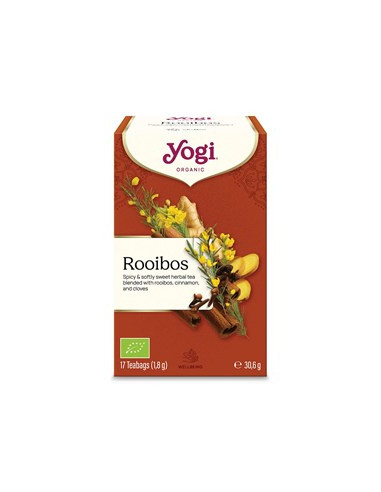 Herbatka rooibos z cynamonem i goździkami BIO 17 saszetek - 30,6g - Yogi Tea