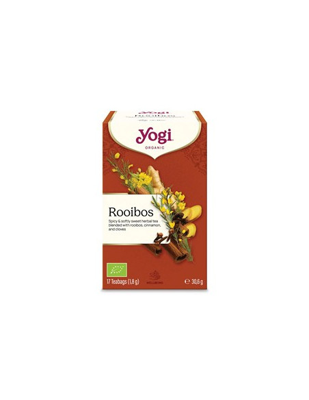 Herbatka rooibos z cynamonem i goździkami BIO 17 saszetek - 30,6g - Yogi Tea