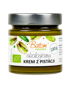 Krem z pistacji prażonych 100 % BIO - 180g -  BATOM