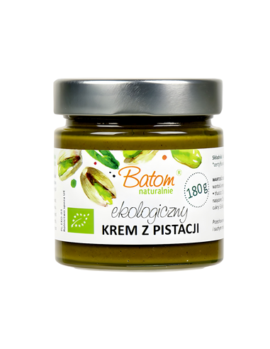 Krem z pistacji prażonych 100 % BIO - 180g -  BATOM