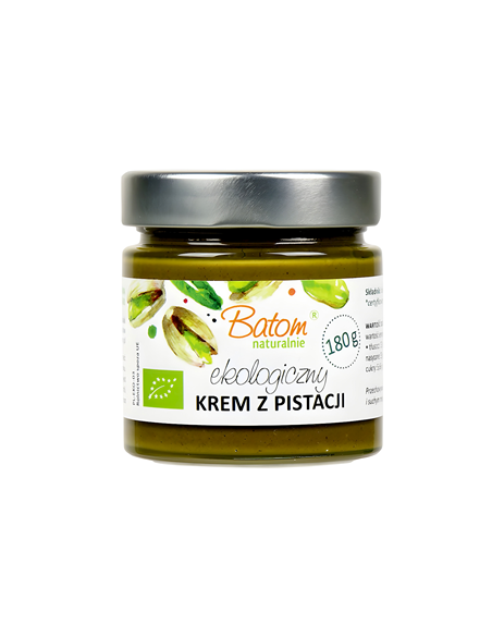 Krem z pistacji prażonych 100 % BIO - 180g -  BATOM