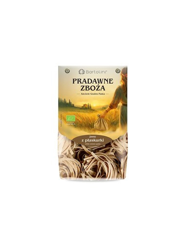 Makaron z płaskurki gniazda tiagatelle Bio - 250g - Bartolini (pradawne zboża)