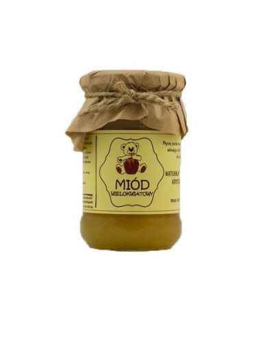 Miód Wielokwiatowy - 380g - Miody Dworskie