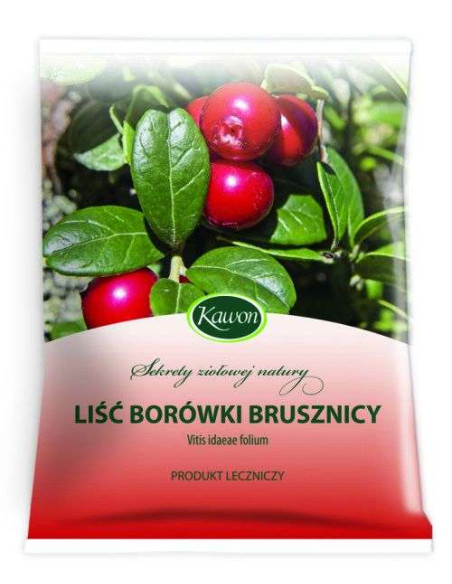 Borówka brusznica liść - 50g - Kawon