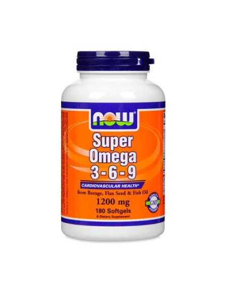 Super Omega 3 6 9 - 1200mg - 90kaps - NOW