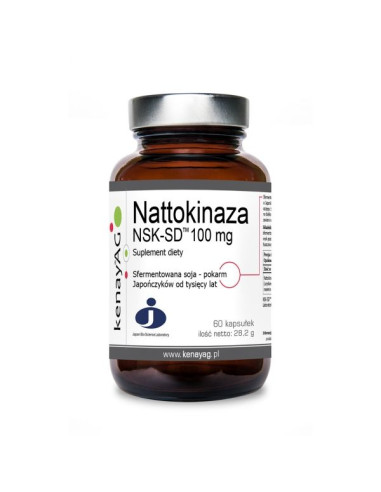 Nattokinaza 100mg  - 60kaps - Kenay