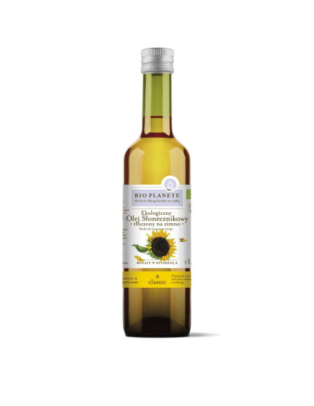 Olej słonecznikowy extra virgin - 500ml - Bio Planete