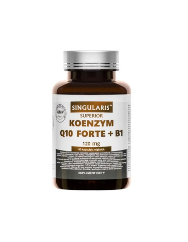 Koenzym Q10 forte + B1 120mg  - 60 kapsułek - Singularis