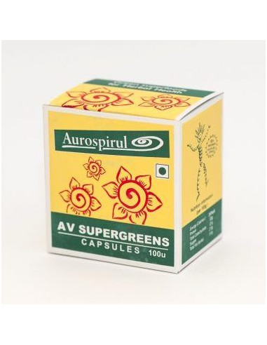 AV Supergreens - 100 kapsułek - Aurospirul