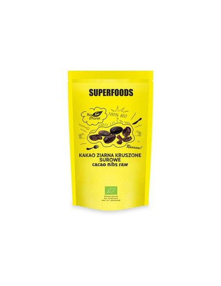 Kakao ziarna kruszone surowe bio - 250g - Bio Planet