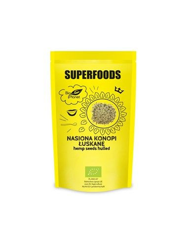 Nasiona konopi łuskane bio - 200g - Bio Planet