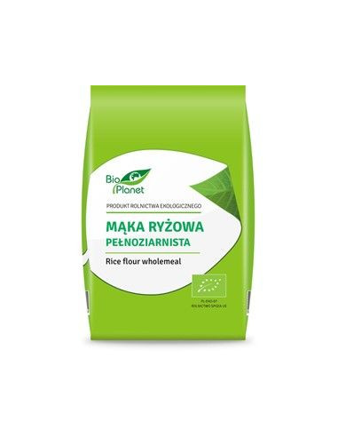Mąka ryżowa pełnoziarnista bio - 500g - Bio Planet