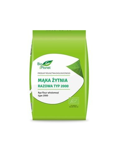 Mąka żytnia razowa T 2000 bio - 1kg - Bio Planet