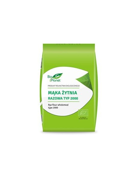 Mąka żytnia razowa T 2000 bio - 1kg - Bio Planet