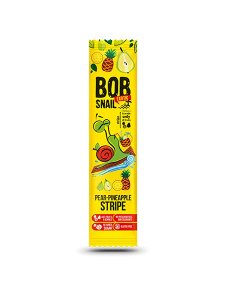 Przekąska Bob snail o smaku gruszka - ananas - 14g - Stewiarnia